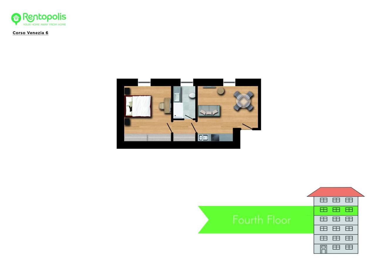 Elegant Apartment Near Brera Area Milano Exterior foto